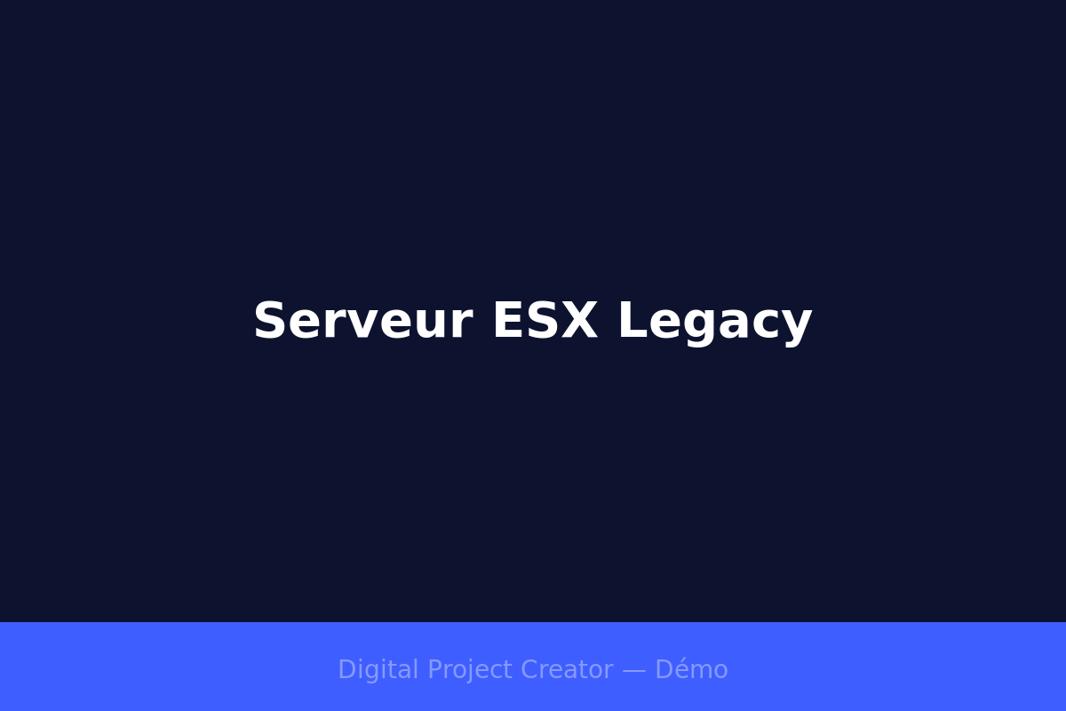 Serveur ESX sur mesure — Legacy City RP